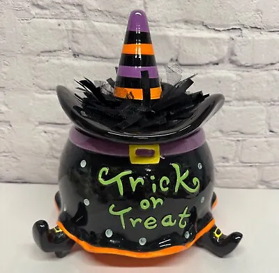 Cracker Barrel BEST WITCHES Cookie Jar Witches Hat Halloween Treats Snacks • $35