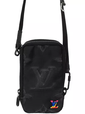 Auth Louis Vuitton Double Phone Pouch M80141 Men's Shoulder Bag W11xh18xd3cm F/s • $1582.87