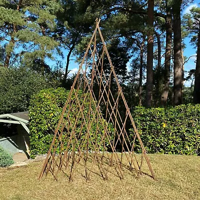 Willow Garden Obelisk (1.5m) Expanding Pyramid Climbing Plant Support Trellis • £22.99