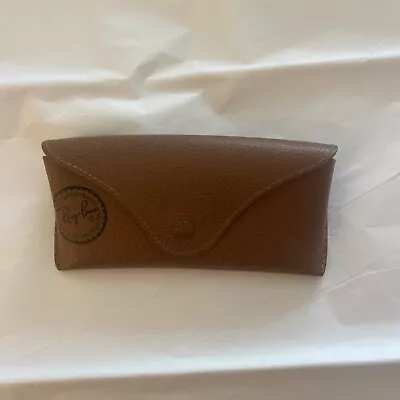 Ray-Ban Brown Pebbled Leather Soft Sunglass Case ~CASE ONLY • $7.97