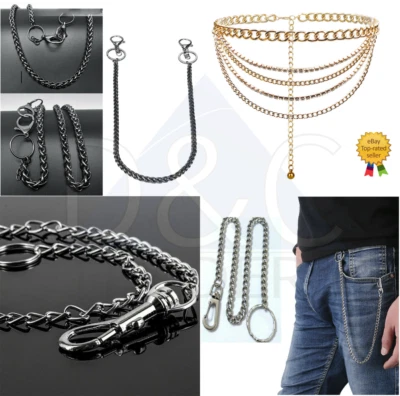 £4.99 • Buy Men And Women Bicycle Trouser Pant Chain Punk Wallet Hiphop Biker Jean Chain UK
