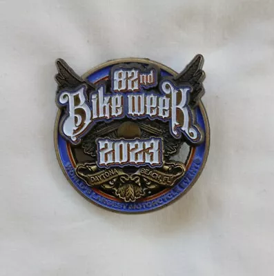 Daytona Beach Bike Week 2023  82nd Anniversary  Pin Jacket Vest Pin • $6.95