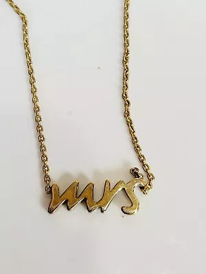 Kate Spade Gold Tone Mrs Necklace 16  Drop • $59.99