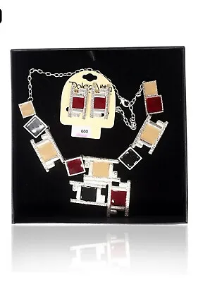 Dolce Vita Vintage Costume French Jewelry (Necklace + Earrings) • $133.01