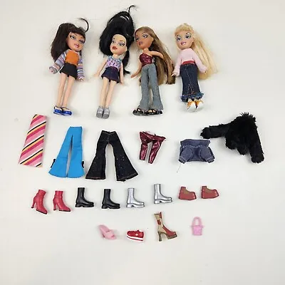 Lot Of 4 Lil’ Bratz Mini Dolls Dressed Dolls Shoes Clothes Accessories • $29.99