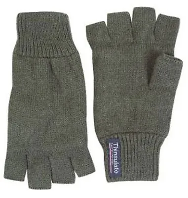 Jack Pyke FINGERLESS Thinsulate THERMAL GLOVES MITTS - Shooting Fishing • $9.53