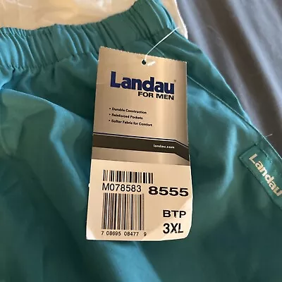 Landau Mens Scrubs Zipper Front Cargo Pants 8555 REGULAR NWT • $19.99