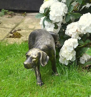 Peeing Dog Garden Statue / Ornament ... Cast Aluminium • £79.95