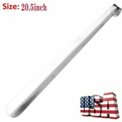 1.83FT Stainless Steel Long Handled Metal Shoe Horn Spoon Shoehorn Silver 20.5'' • $8.90
