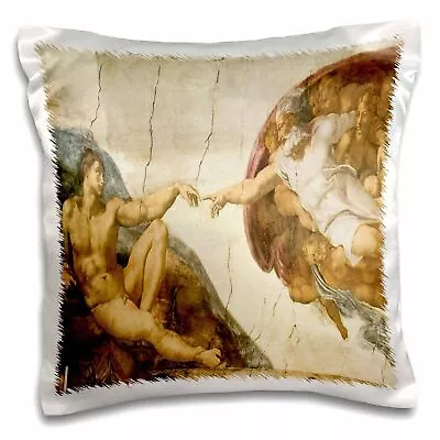 3dRose Creation Of Adam By Michelangelo Buonarroti 16x16 Inch Pillow Case • $13.99