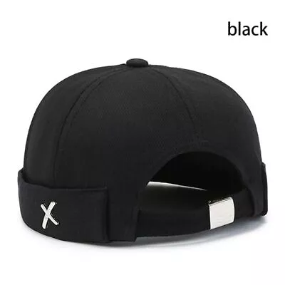 Cotton Brimless Docker Cap Washed Style Melon Beanie Cap Brimless Hat  Winter • $8.54