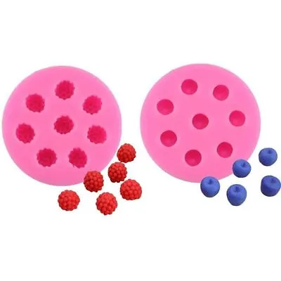 3D Mini Raspberry Silicone Fondant Molds Berries Chocolate Fondant Candy Mold 1p • $13.60