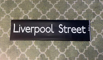 London Transport Bus Destination Blind “liverpool Street” • £12