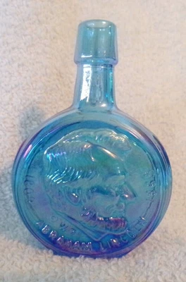 $4 • Buy 1971 Wheaton 3  Mini Iridescent Presidential Decanter Bottle Abraham Lincoln