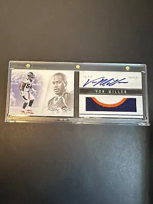 2012 Panini Playbook Von Miller Rookie Auto Autograph Patch /349 3 Color Patch • $144.84