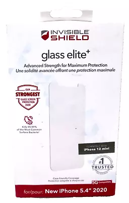 ZAGG Invisible Shield Glass Elite+ Screen Protector Apple IPhone 12 Mini - Clear • $7.99