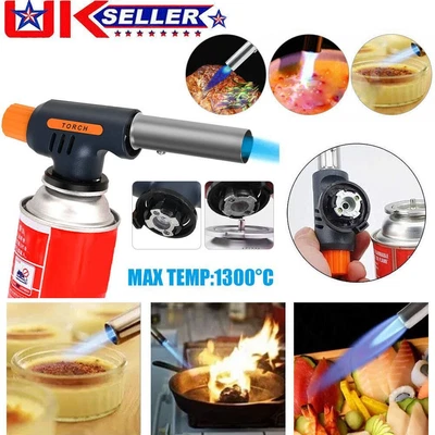 £6.33 • Buy Butane Gas Blow Torch Flamethrower Burner Welding Auto Ignition Camping BBQ Tool