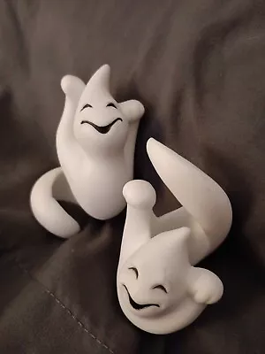 Party Lite Ghosts Set Of 2 Candlestick Holders Whimsical Vintage  • $42.14