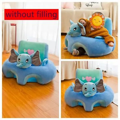 Plush Chair Soft Seat Cover Learn To Sit Up Cushion Cartoon Baby Sofa Support • £13.48