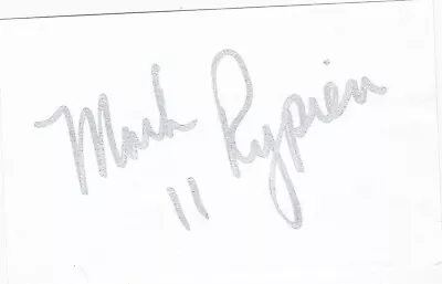 Mark Rypien Redskins Auto Signed 3x5 Index Card Free Shipping! • $5.99