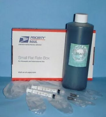 $17.91 • Buy 16 Oz Pint Black Ink Kit Refill Any Printer HP Xerox Epson Okidata Digital 