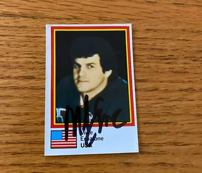 1981  Semic #104 Mike Eruzione AUTOGRAPHED  Miracle On Ice 1980 GOLD MEDAL NICE! • $329.95