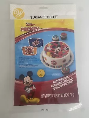 Disney Mickey Mouse Edible 8” Cake Topper Birthday Decorations Sugar Sheet • $10.99