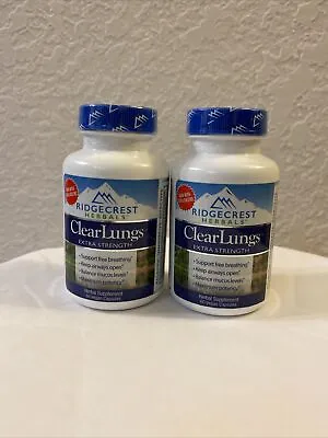 Ridgecrest Herbals Clear Lungs Extra Strength 120 Capsules • $29.99