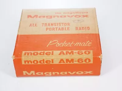 Vintage Transistor Radio Magnavox AM-60 Original Box Packaging Only • $1.99