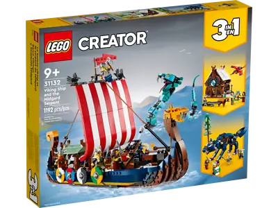 £161.12 • Buy Lego Creator 31132 - Viking Ship With Midgar Snake NEW - FREE SHIPPING