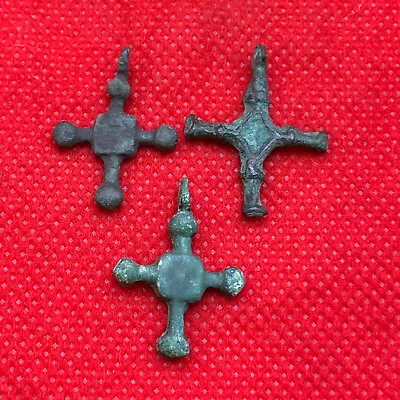 Rare Ancient Vikings Amulet Pendant Suspension Relic With History Crosses • $33