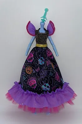 Monster High 2023 Howliday Dia De Muertos Skelita Calaveras Doll Outfit Dress • $10.99