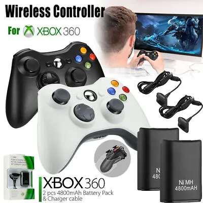 $17.99 • Buy For Microsoft XBOX 360 & PC WIN 7 8 10 Wired / Wireless Game Controller Gamepad