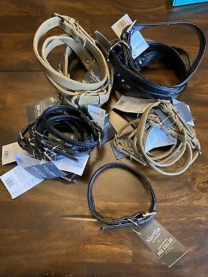 25 Pieces Lot Of Martha Stewart Faux Leather Dog Collars S/M/L • $50