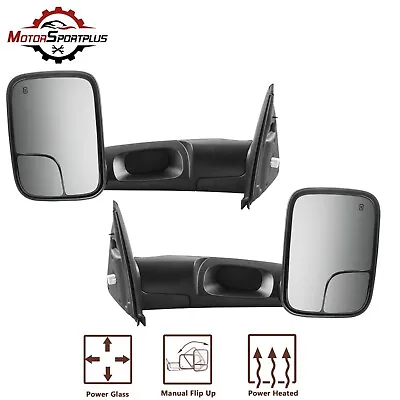 L&R Pair Power Heated Tow Mirrors For 2003-2008 Dodge Ram 1500 2500 3500 • $111.79