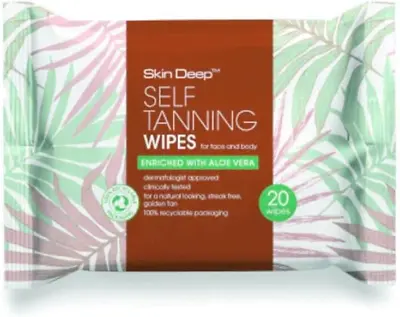 Skin Deep Self Tanning Wipes 20 Wipes X 3 Packs • £9.46