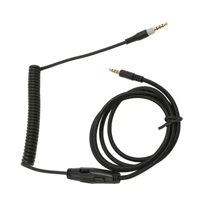 £11.29 • Buy Coiled Headphone Cable Replacement Headset Sound Cord With Volume Key For Ki BLW