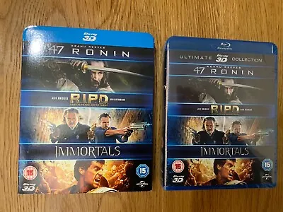 47 Ronin R.I.P.D. Immortals 3D Blu-ray Boxset - Brand New & Sealed • £4.95