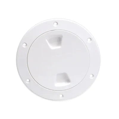Beckson 4  Smooth Center Screw-Out Deck Plate - White DP40-W • $25.99