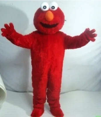 Adult Promotion Sesame Street Elmo Monster Mascots Costume Cartoon Fancy Dress • $189.99