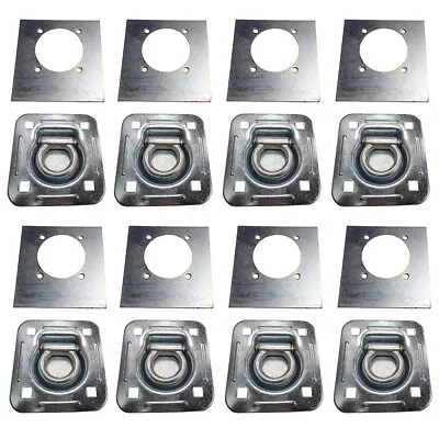 D-Ring Recessed 6000 Lb Cap. Trailer Tiedown Anchor W/ Backing Plate 8-Pack • $66.09