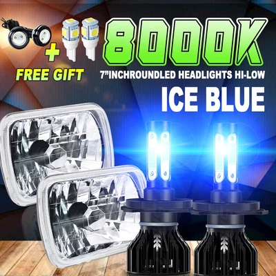 $95.68 • Buy For Toyota Pickup Truck Nissan Hardbody D21 7x6 Inch LED Headlights Hi-Lo