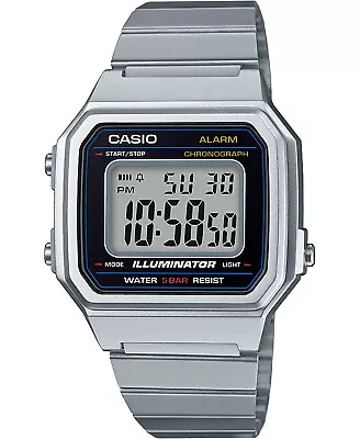 Casio B650WD-1A Men's Vintage Classic Metal Band Alarm Chronograph Digital Watch • $29.97