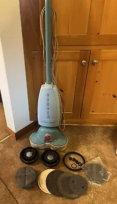 Preowned VTG HOOVER Floor-Rug Scrubber Lt Blue Works With Some Accessories. • $40