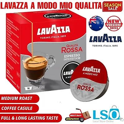 Lavazza A Modo Mio Qualita Rossa X 6 Boxes (96 Capsules/pods) • $67.97