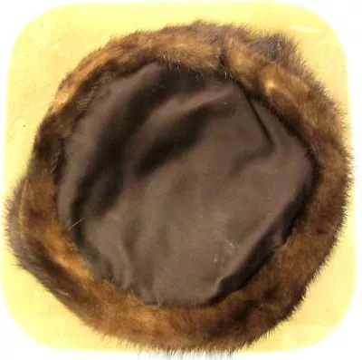 Vintage Original Fur Hat Precious Furs By Marche Great Condition Soft Brown • $23.39