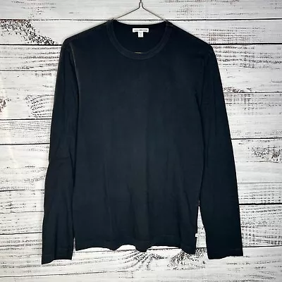 James Perse USA Made Crewneck Long Sleeve T-Shirt (MLJ3351) Black Mens Small (1) • $32.99