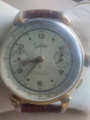 Vintage Mens Jolus Chronograph Watch • $115.50