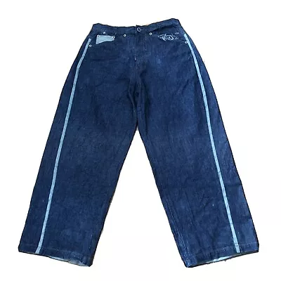 Macgear Glow Side Stripe Jeans 34 X 32 RARE Denim JNCO Kikwear • $199