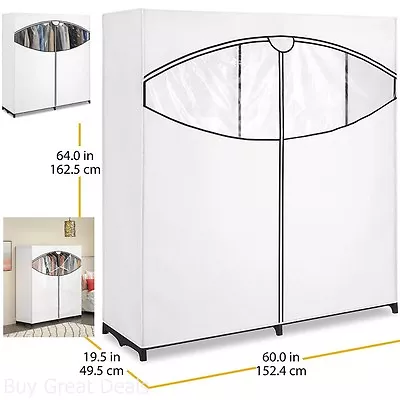 Whitmor Closet Systems Extra-Wide Portable Clothes Storage Closet Wardrobe • $41.93